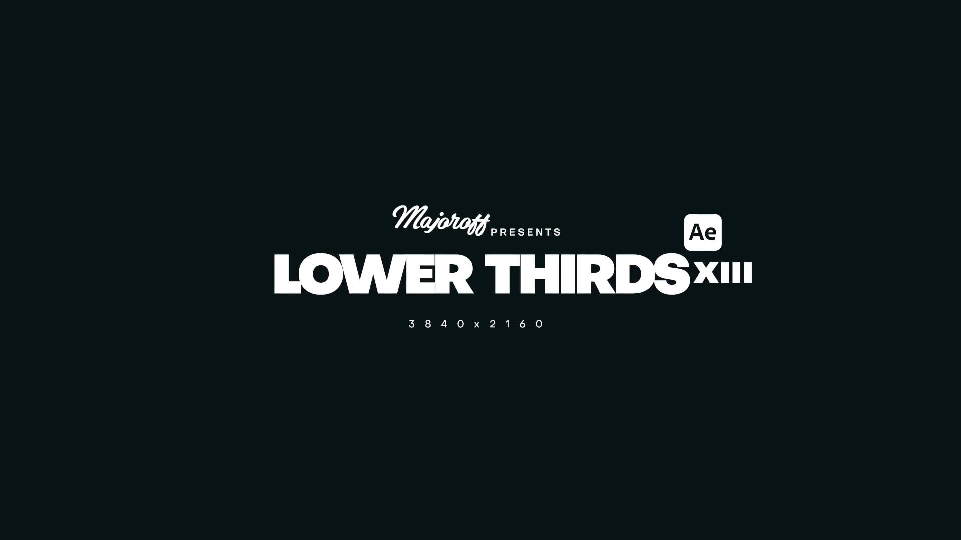 Lower Thirds XIII Videohive 39722214 After Effects Image 1