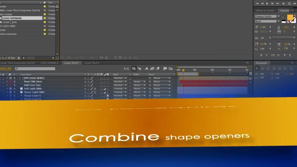 LowerThird Shape Opener - Download Videohive 6161910