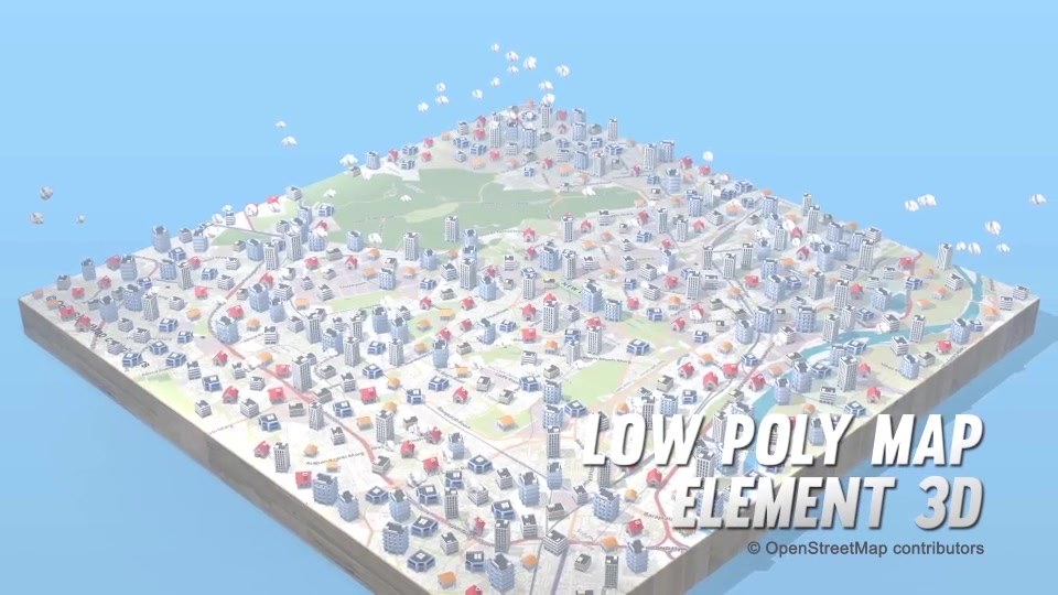 Lowpoly Map Element 3D - Download Videohive 19862081