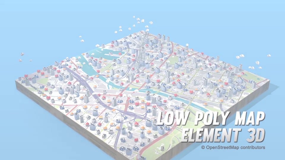 Lowpoly Map Element 3D - Download Videohive 19862081