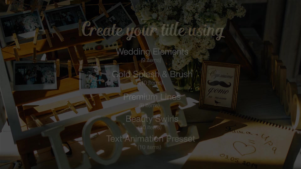 Luxory Wedding Title Kit - Download Videohive 15597193