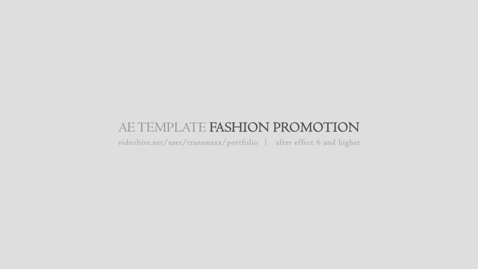Luxury Fashion Promo Videohive 15179119 After Effects Image 1