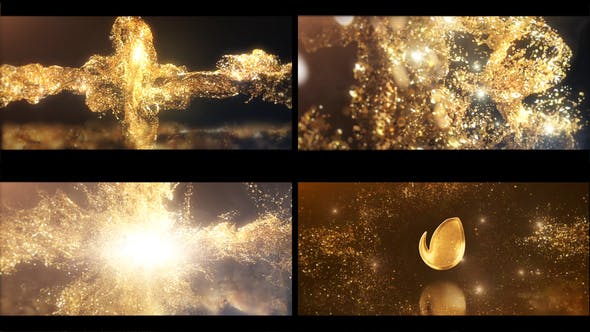 Luxury Gold Explosion Logo - Videohive Download 39217908