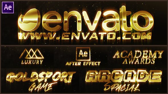 Luxury Gold Text Logo Intro - 39781291 Download Videohive