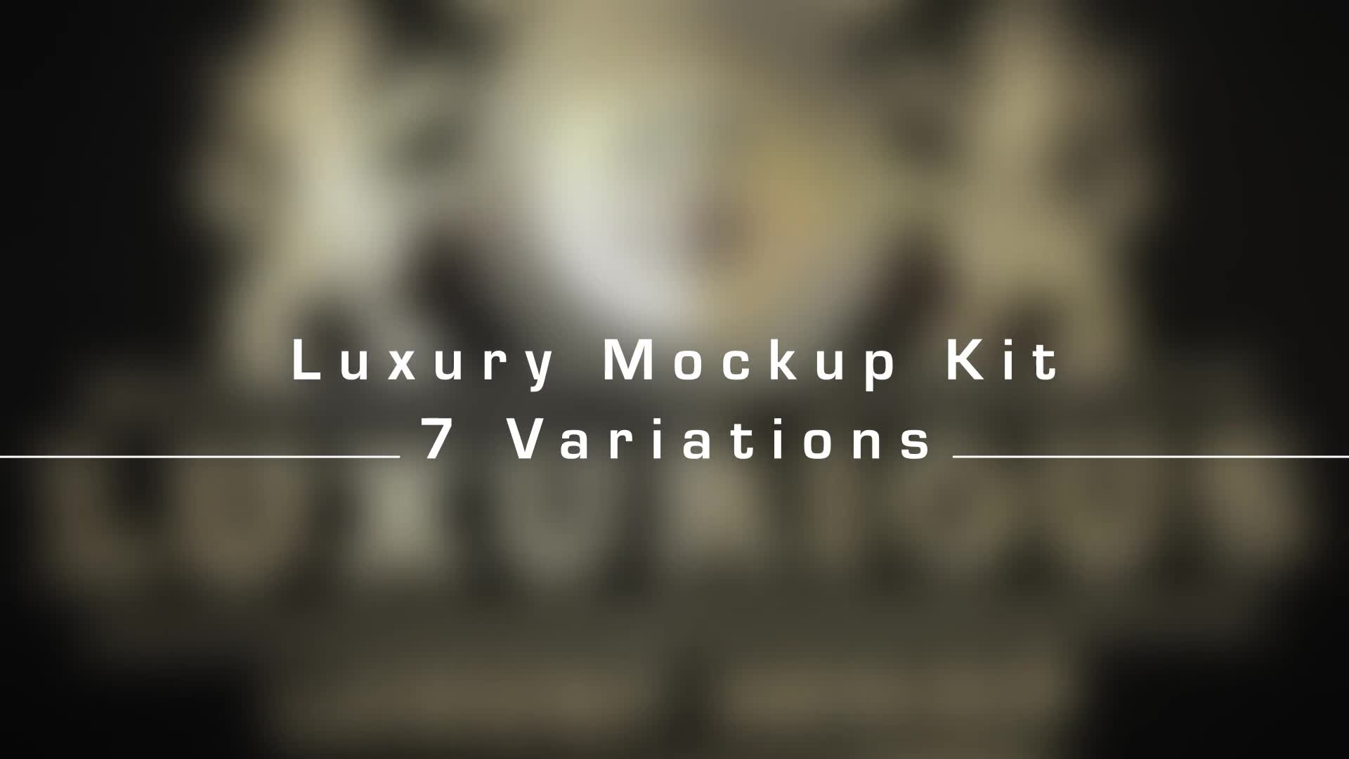 Luxury Mockup Kit Glossy Logo Intro Videohive 33964724 After Effects Image 1