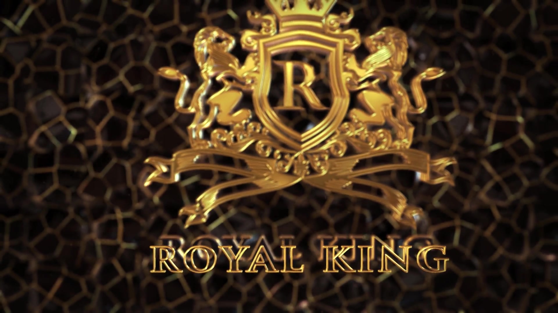 Initial rr letter lion royal luxury logo template Vector Image