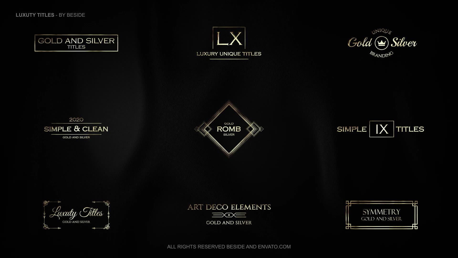Luxury Titles Gold & Silver | AE Videohive 34763037 After Effects Image 3