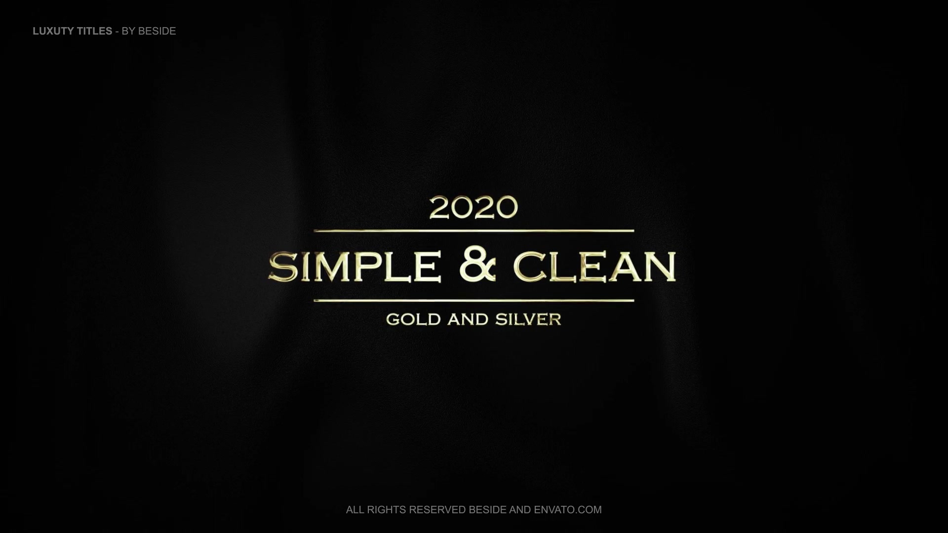 Luxury Titles Gold & Silver | AE Videohive 34763037 After Effects Image 8