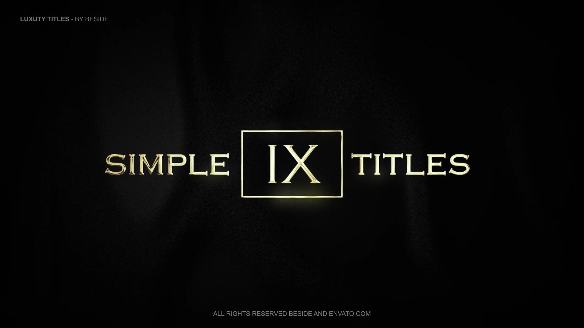 Luxury Titles Gold & Silver | AE Videohive 34763037 After Effects Image 9