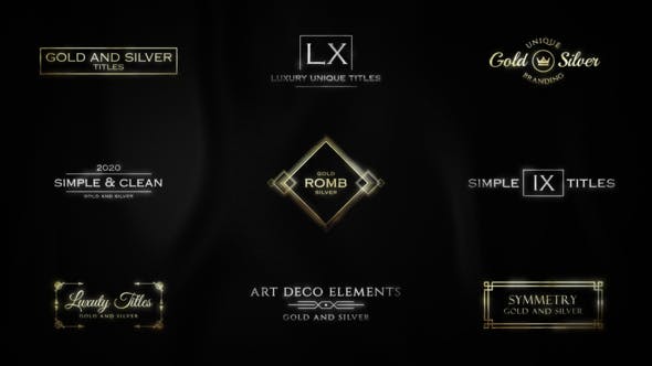 Luxury Titles Gold & Silver | AE - Videohive 34763037 Download