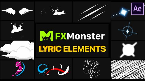 Lyric Elements and Scenes | After Effects - 26541334 Download Videohive