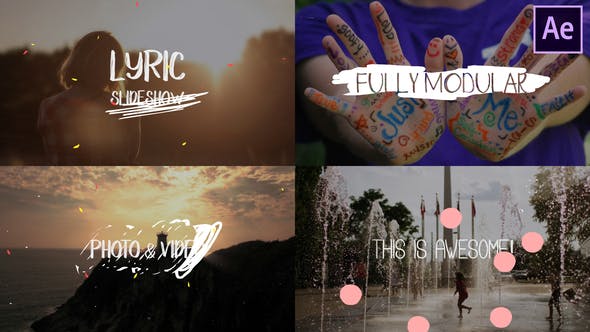 Lyric Slideshow | After Effects - Videohive 25058839 Download