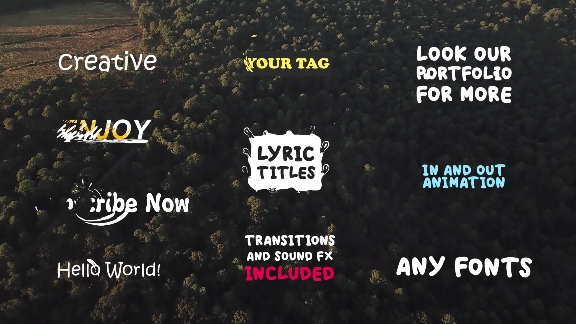Lyric Titles| After Effects Template Videohive 23621581 After Effects Image 11