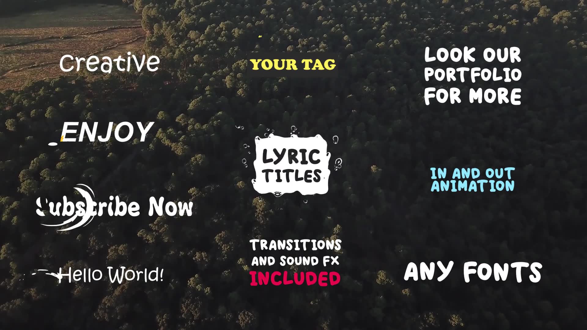 Lyric Titles| After Effects Template Videohive 23621581 After Effects Image 2