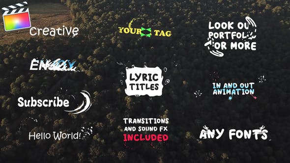 Lyric Titles | FCPX - Videohive Download 24080139