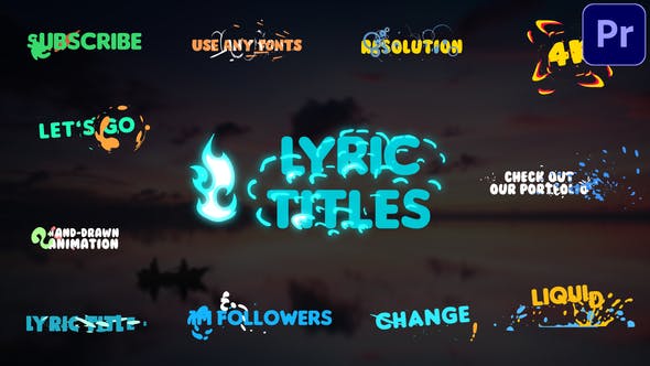 Lyric Titles | Premiere Pro MOGRT - 29492635 Download Videohive