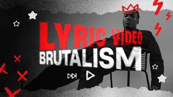 Lyric Video // Brutalism Typography - Download Videohive 34168690
