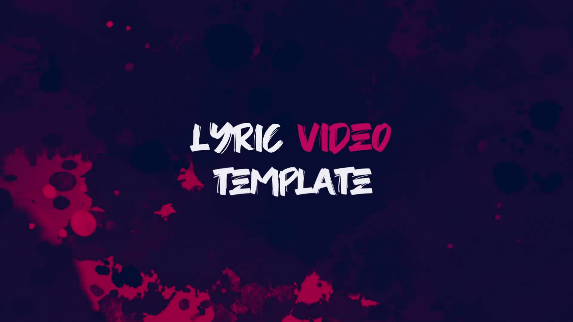 Lyric Video Template Grunge Style Videohive 32257734 Download Quick