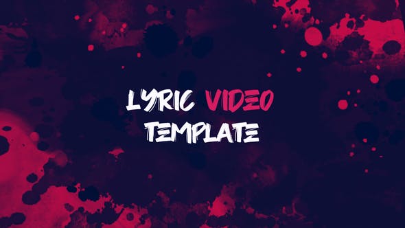 Lyric Video Template | Grunge Style - 32257734 Videohive Download
