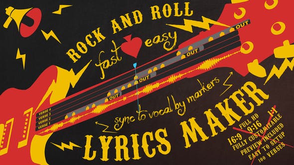 Lyrics Maker Rock and Roll - Download Videohive 24051811