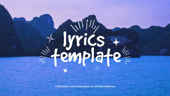 Lyrics Template - 23069592 Videohive Download