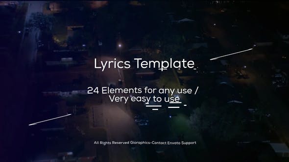 Lyrics Template and Elements - 22691939 Download Videohive