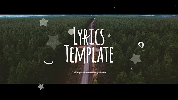 lyrics template after effects download