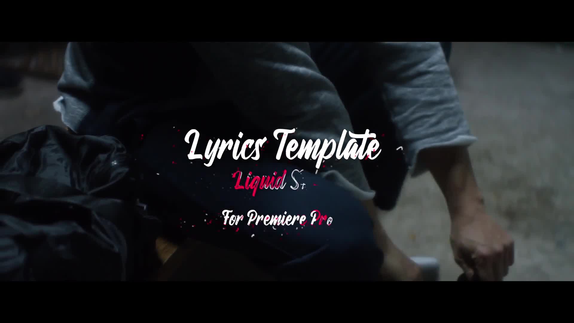 Lyrics Template Liquid Style For Premiere Pro Videohive 25098888