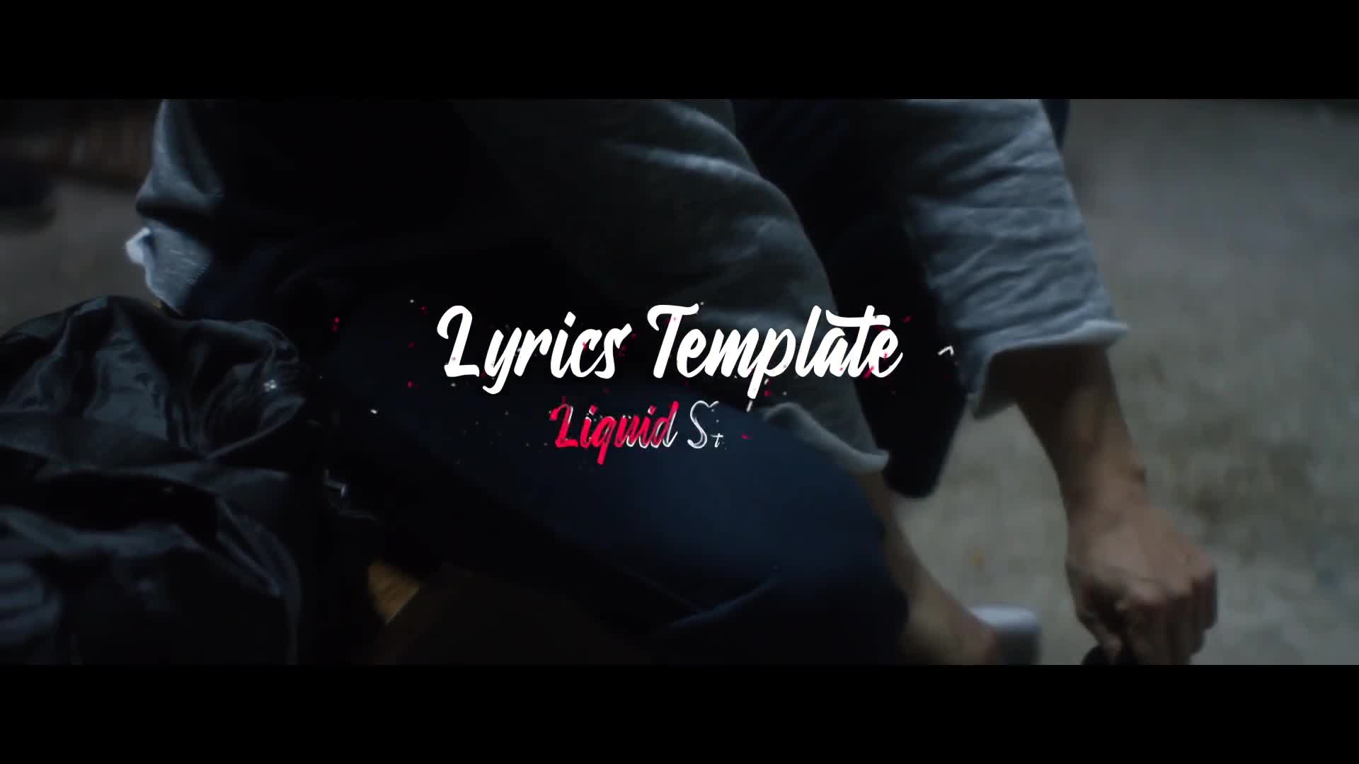 lyrics template after effects download