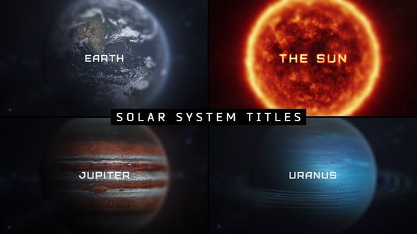 Macro Planets Titles - 30143773 Videohive Download