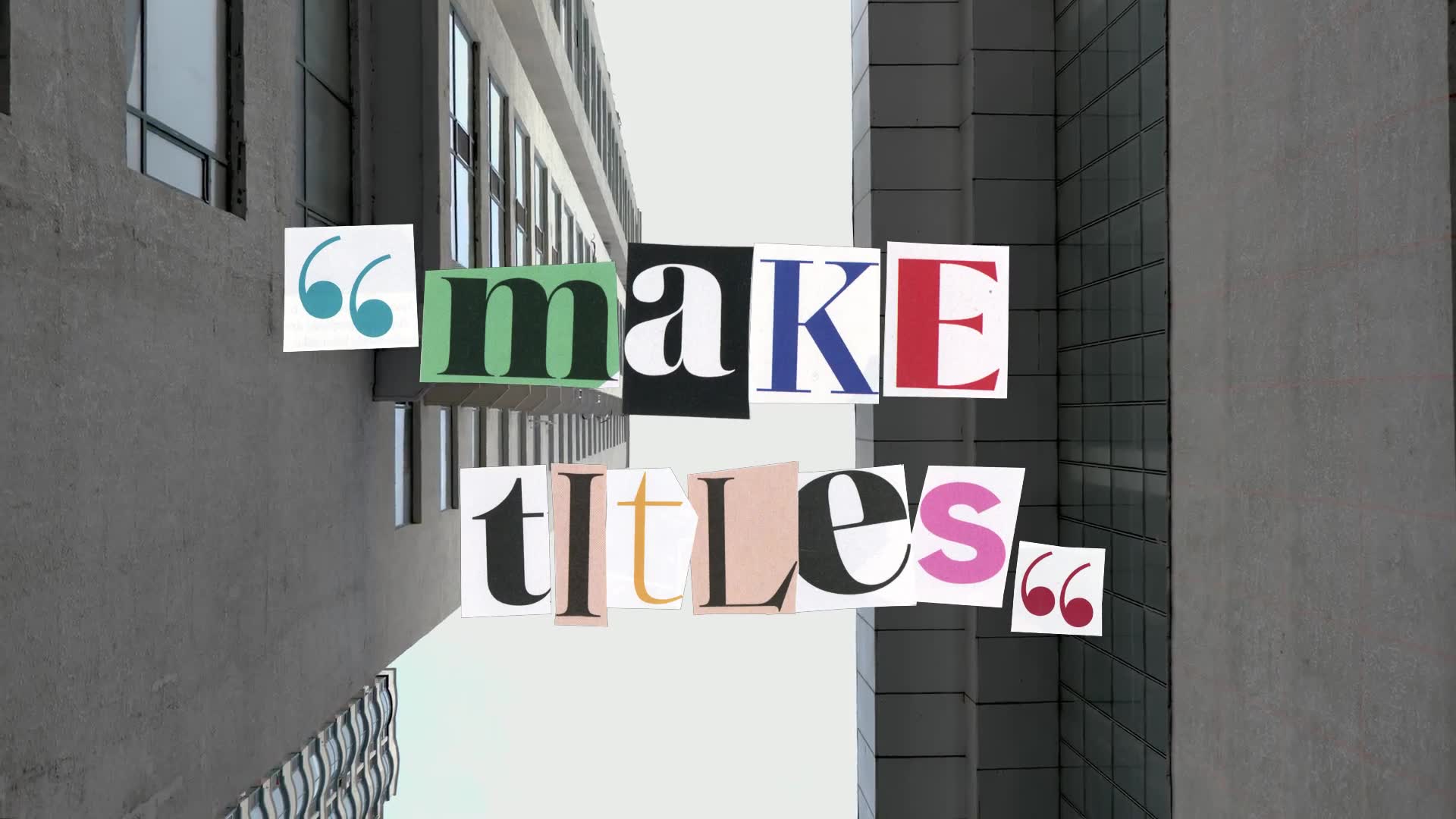 Magazine Cutout Letters Videohive 36415540 After Effects Image 2