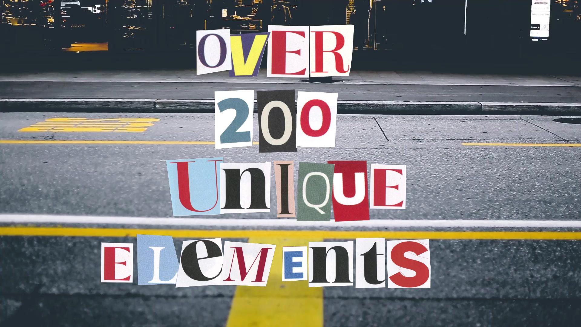 Magazine Cutout Letters Videohive 36415540 After Effects Image 5