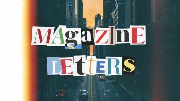 Magazine Cutout Letters - Videohive 36415540 Download