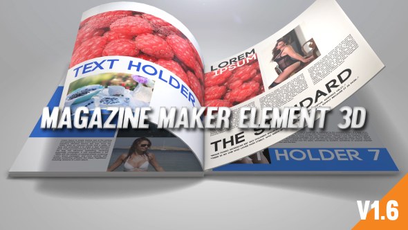 Magazine Maker Element 3D - Download Videohive 19627387