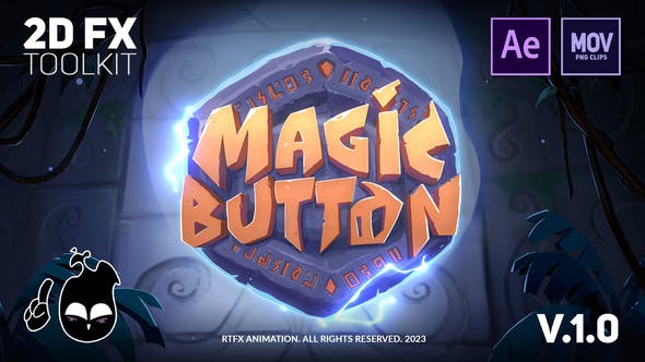 Magic Button 2D FX animation toolkit [After Effects + Pre rendered clips] - Videohive 42981314 Download