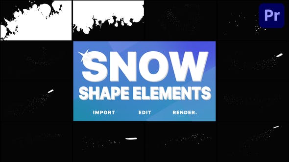 Magic Snow Elements | Premiere Pro MOGRT - Download 29656735 Videohive