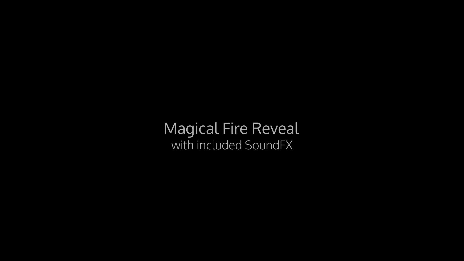 Magical Fire Reveal Videohive 25055366 After Effects Image 1
