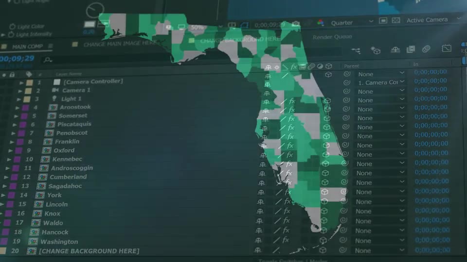 Maine Map Kit - Download Videohive 20776021