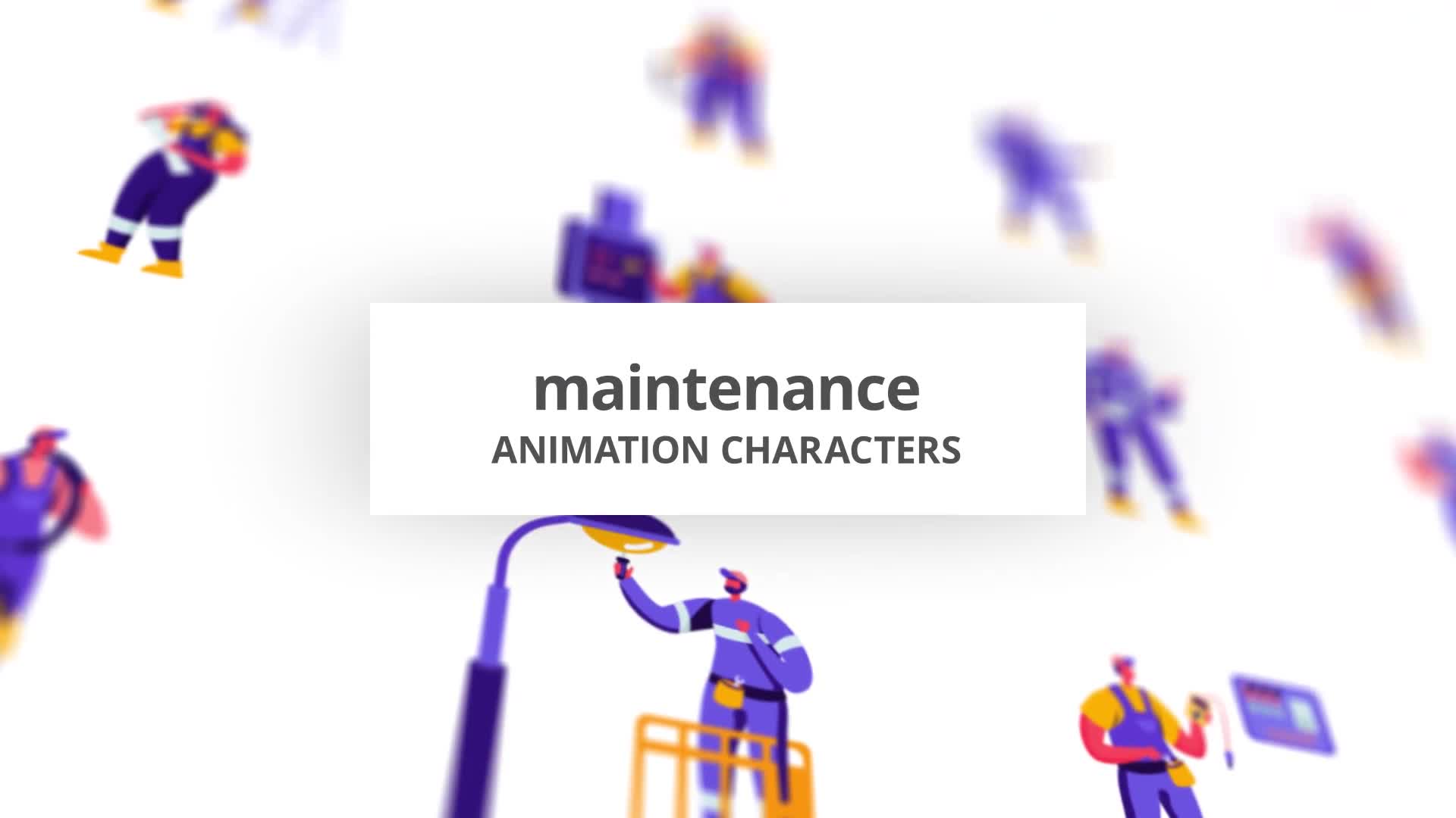 Maintenance Character Set Videohive 28672388 After Effects Image 1