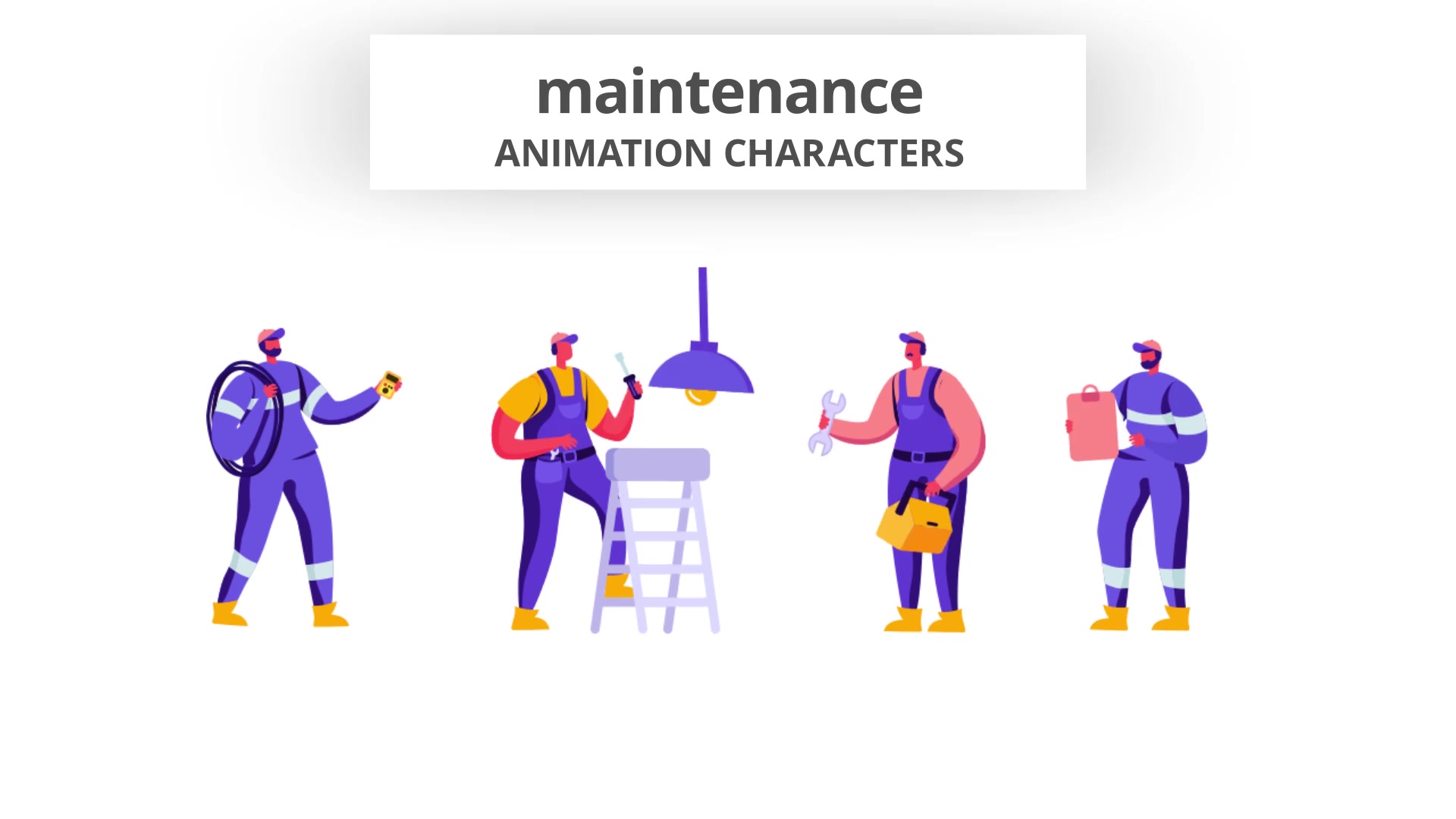 Maintenance Character Set Videohive 28672388 After Effects Image 4