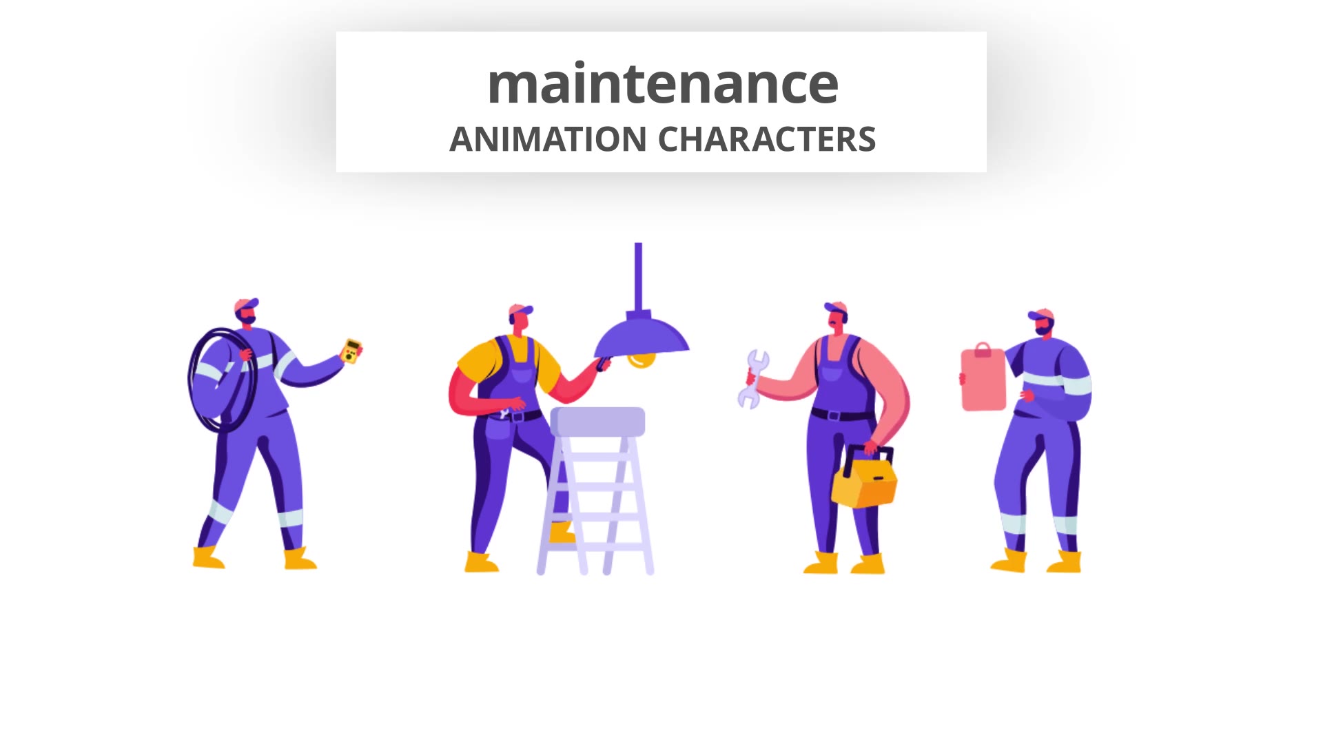 Maintenance Character Set Videohive 28672388 After Effects Image 5