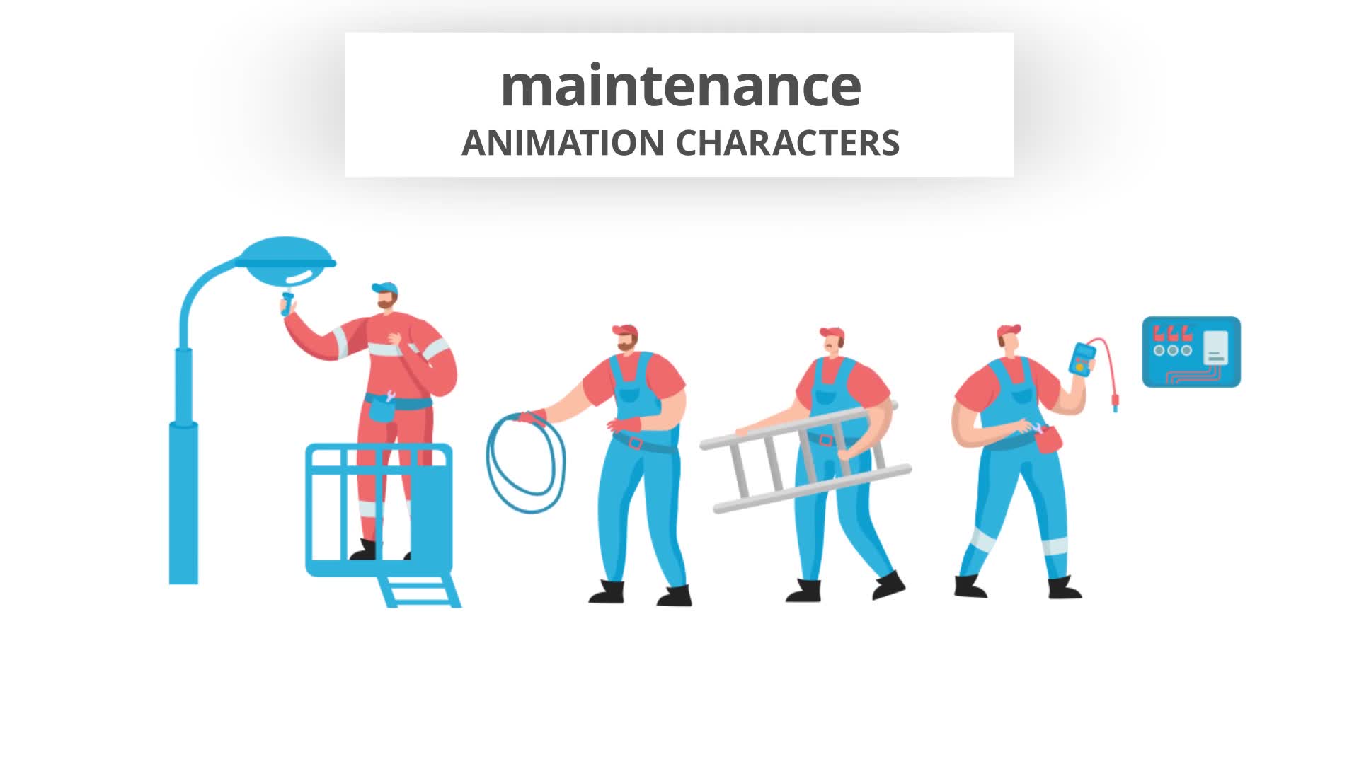 Maintenance Character Set Videohive 29102375 After Effects Image 10