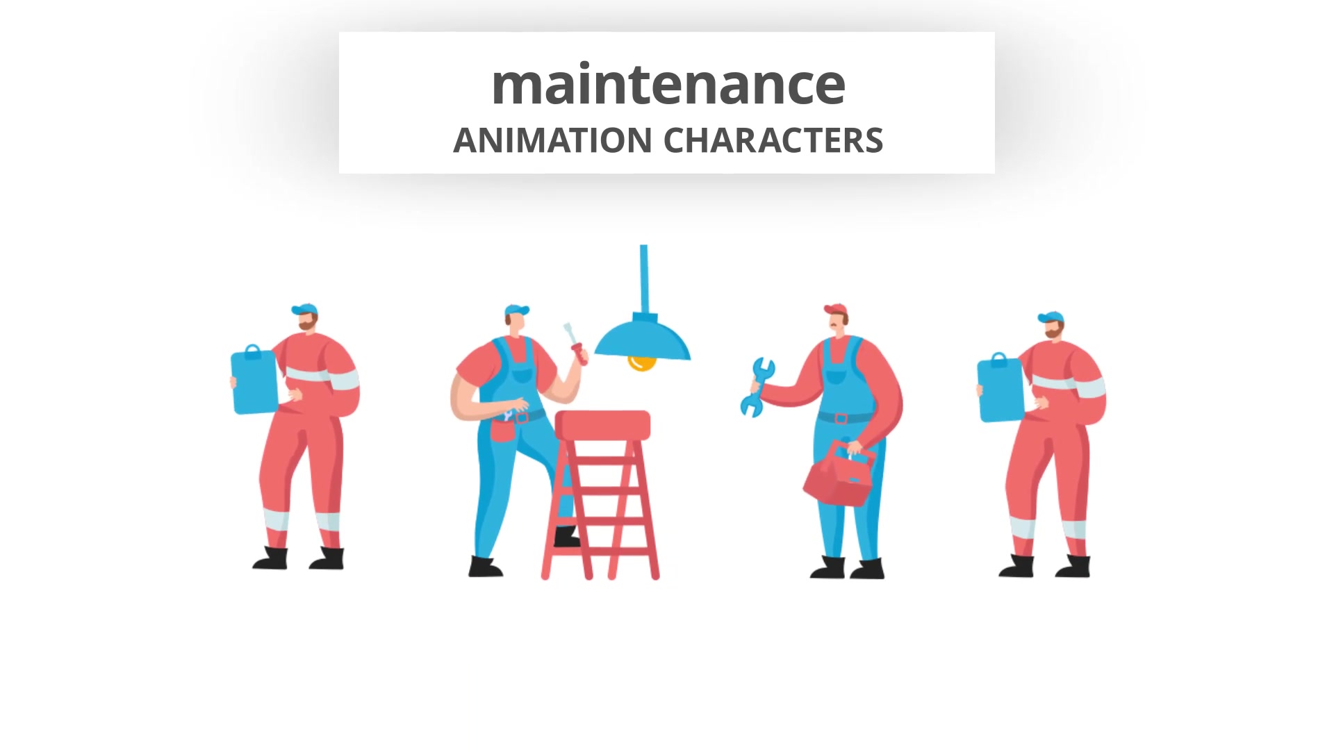Maintenance Character Set Videohive 29102375 After Effects Image 4