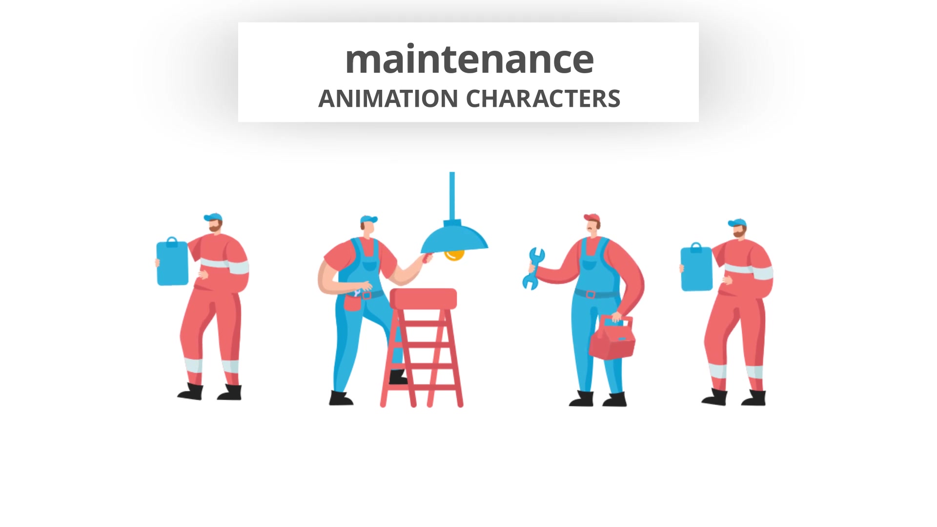 Maintenance Character Set Videohive 29102375 After Effects Image 5