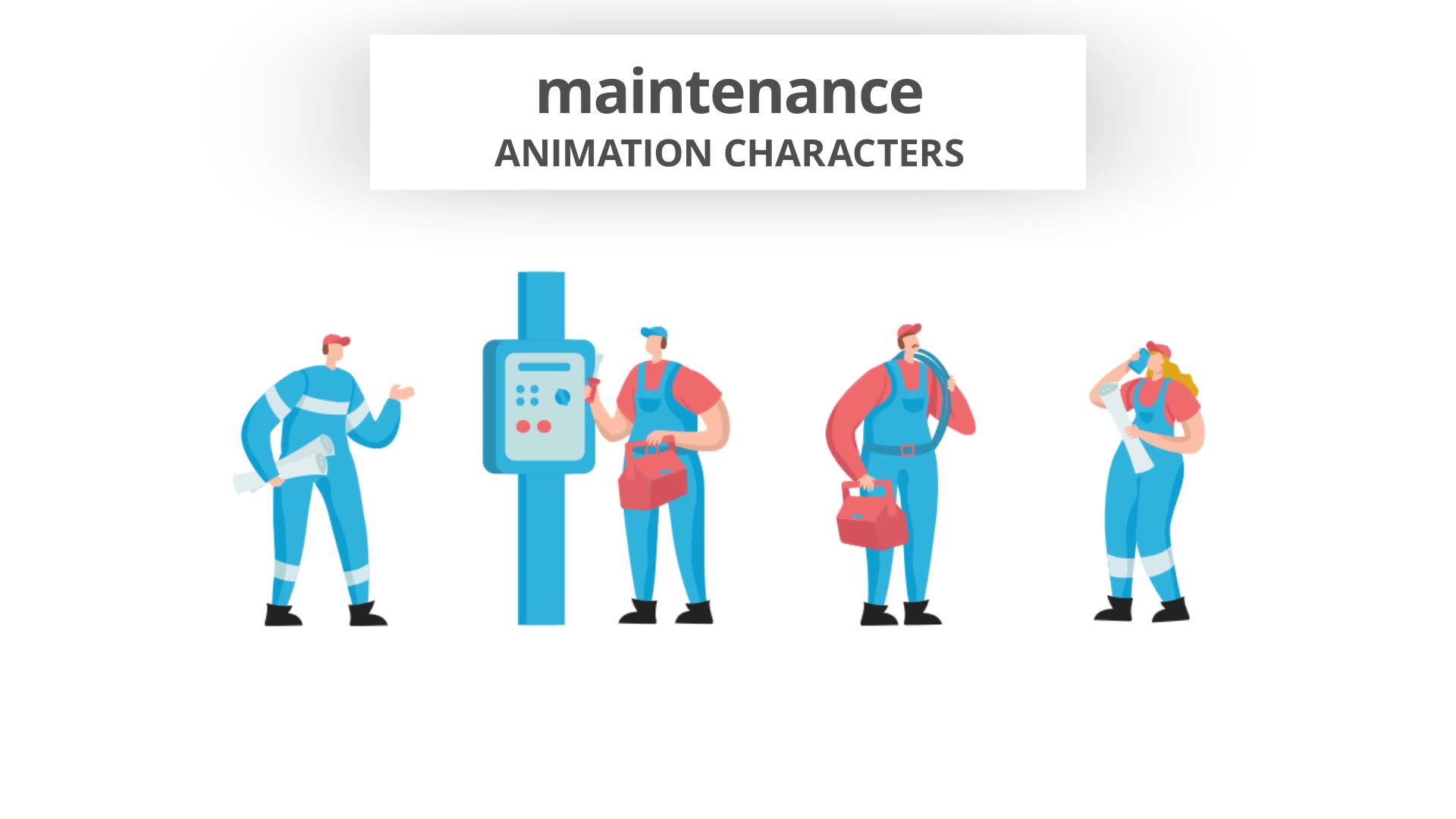 Maintenance Character Set Videohive 29102375 After Effects Image 7