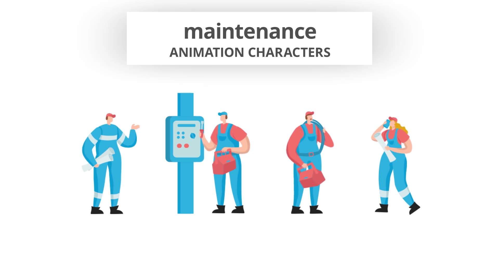 Maintenance Character Set Videohive 29102375 After Effects Image 8
