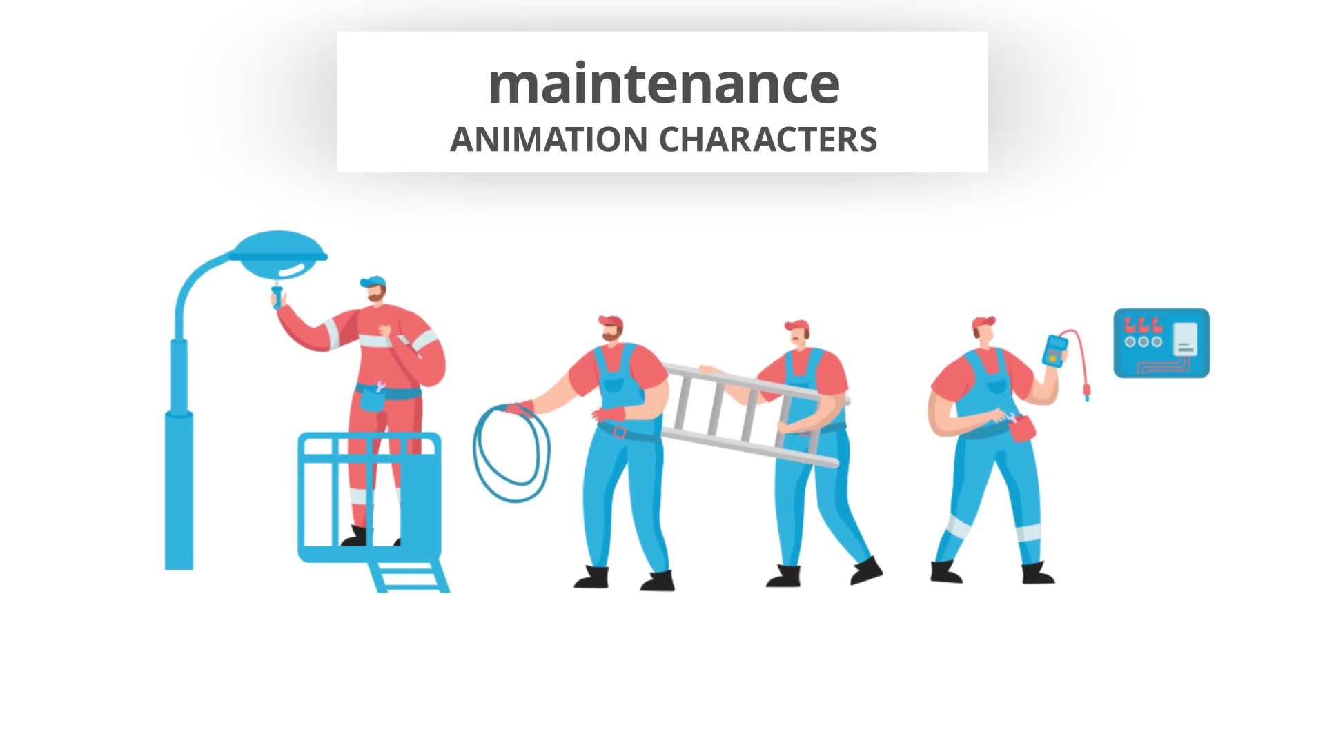 Maintenance Character Set Videohive 29102375 After Effects Image 9