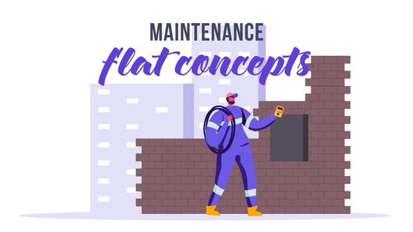 Maintenance Flat Concept - 33076012 Videohive Download