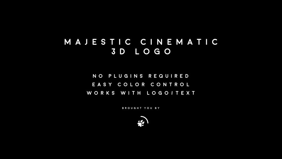 Majestic Cinematic 3D Logo - Download Videohive 20677728