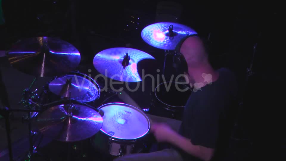 Man Playing At Drums  Videohive 15781580 Stock Footage Image 1